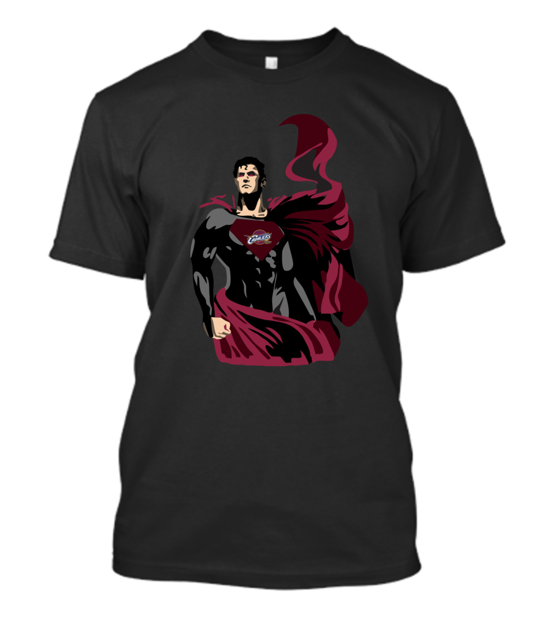 Superman Cleveland Cavaliers Emblem Iconic Hero Fan T-Shirt
