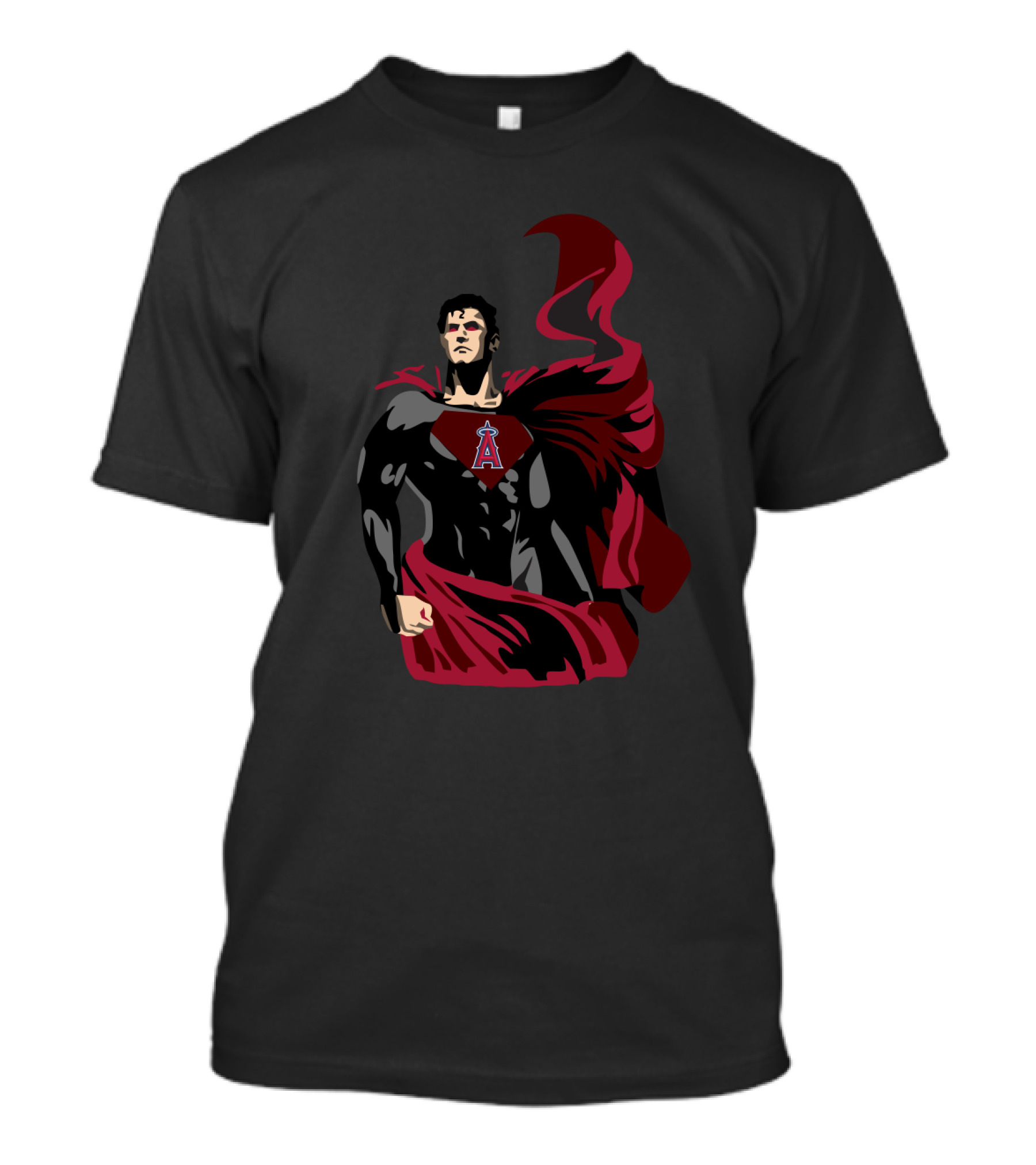 Superman Emblem With Los Angeles Angels A T-Shirt
