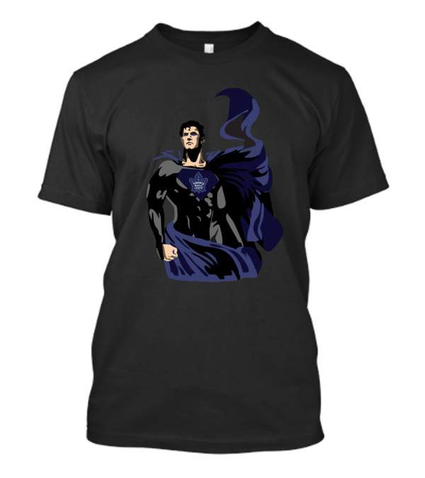 Toronto Maple Leafs Hockey Superman Crossover Emblem T-Shirt