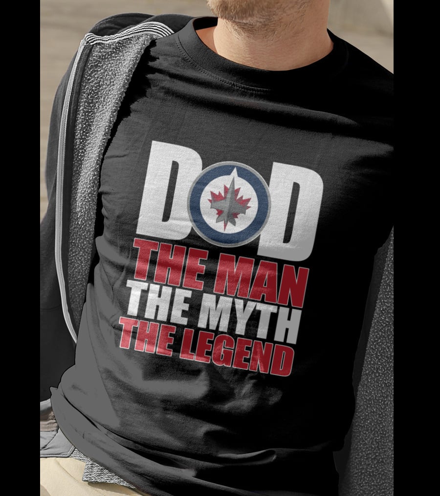 Winnipeg Jets Dad The Man The Myth The Legend T-Shirt
