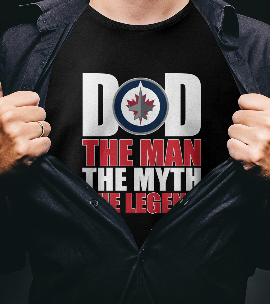 Winnipeg Jets Dad The Man The Myth The Legend T-Shirt