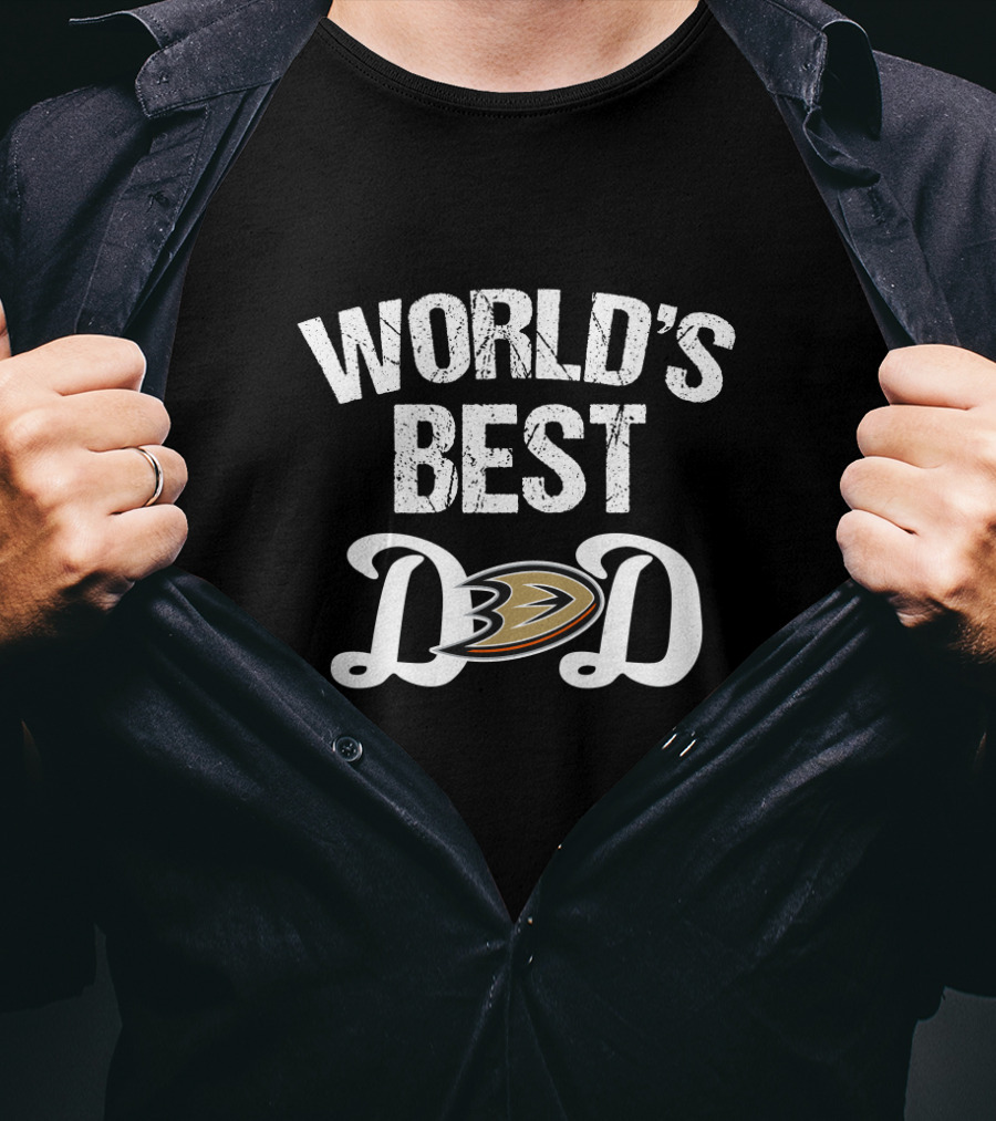 World's Best Dad Anaheim Ducks Fan T-Shirt