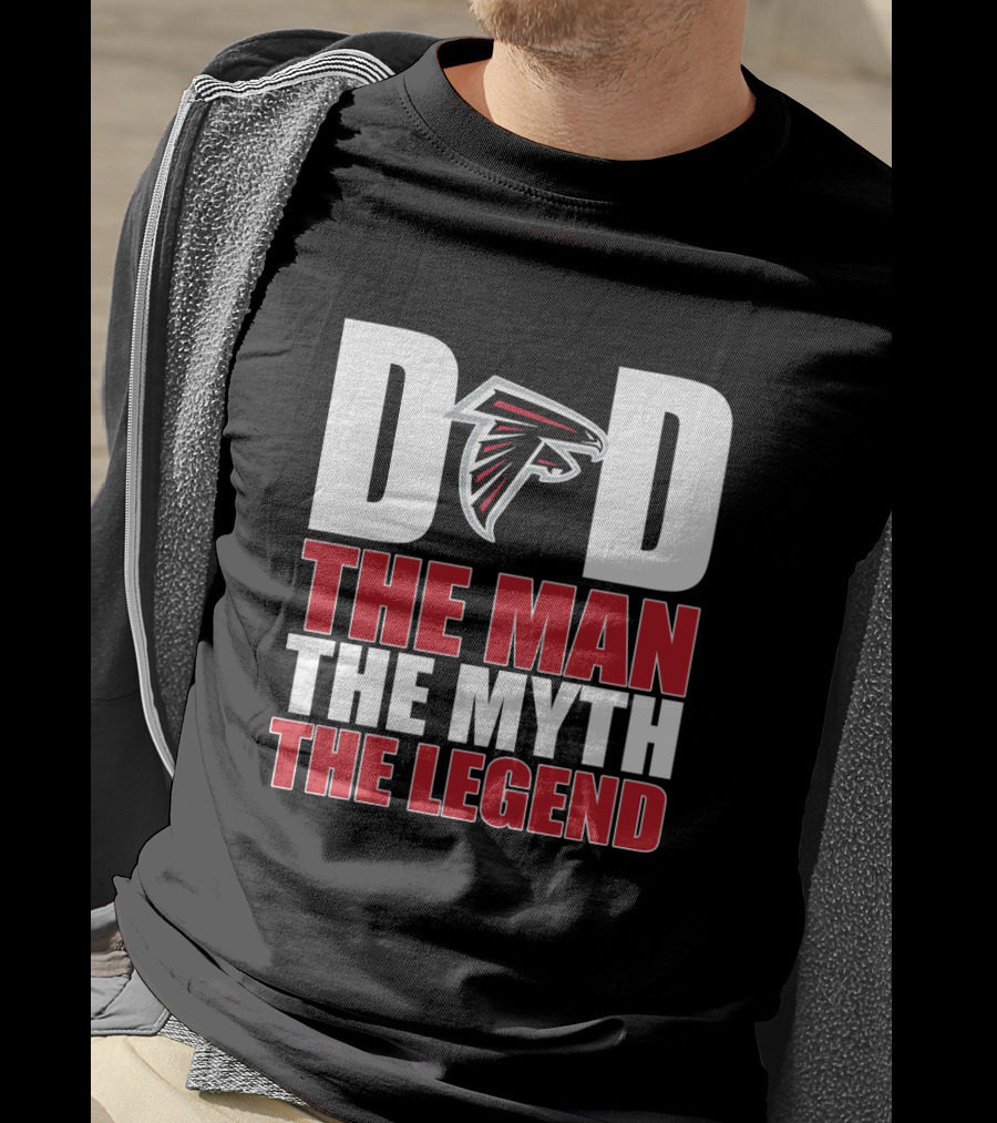 Atlanta Falcons Dad The Man The Myth The Legend Father's Day T-Shirt