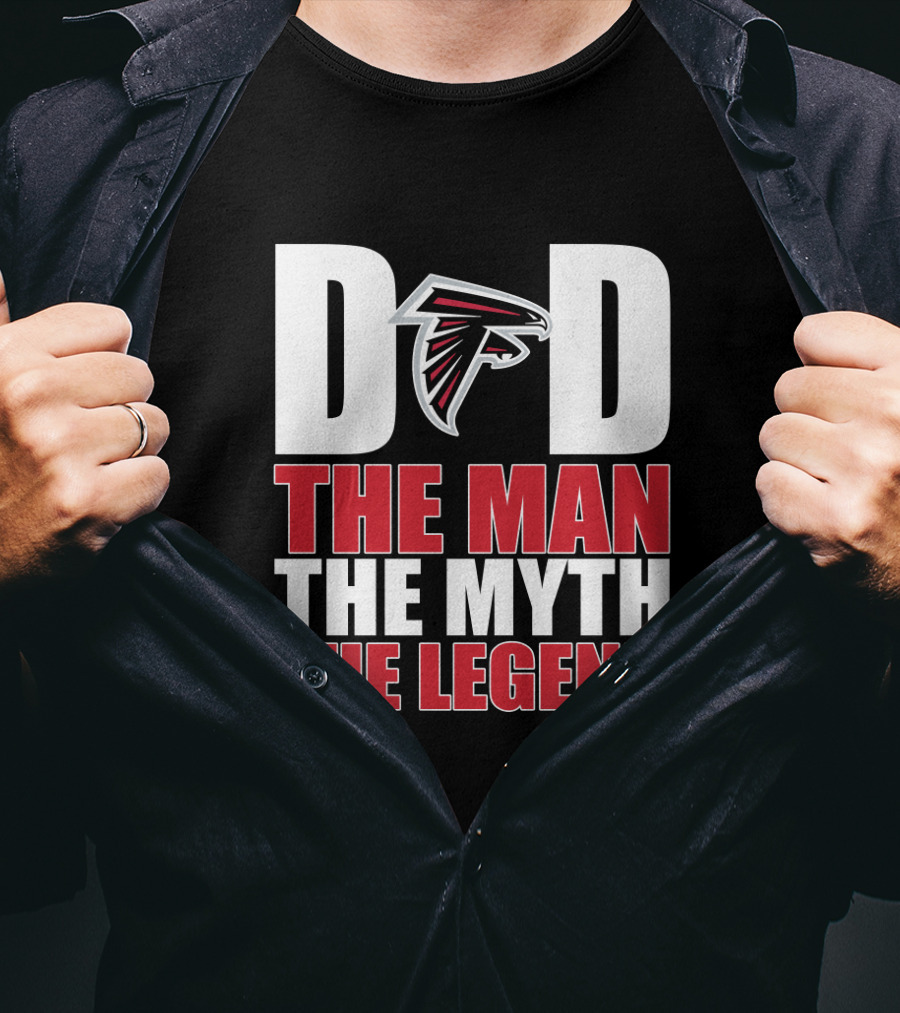 Atlanta Falcons Dad The Man The Myth The Legend Father's Day T-Shirt