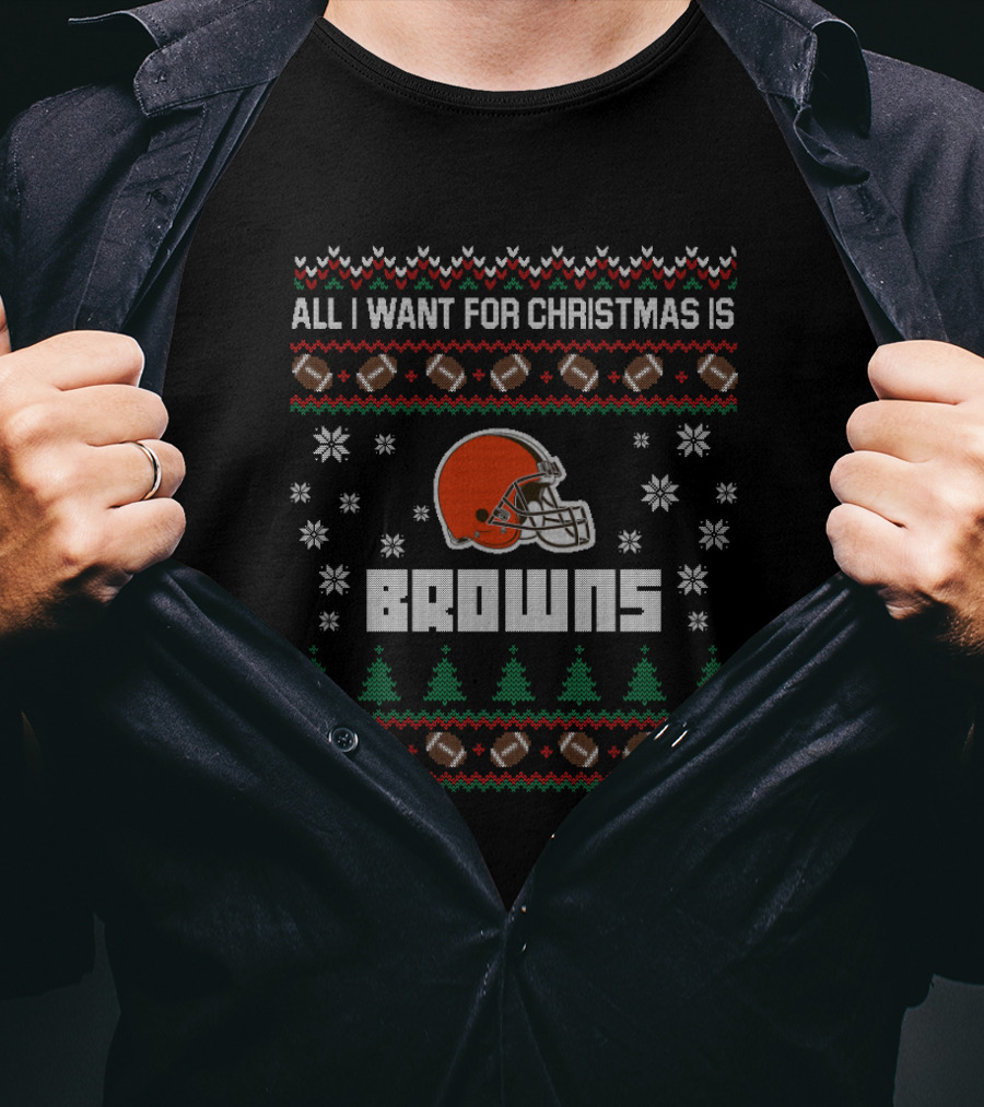 All I Want For Christmas Is Browns T-Shirt