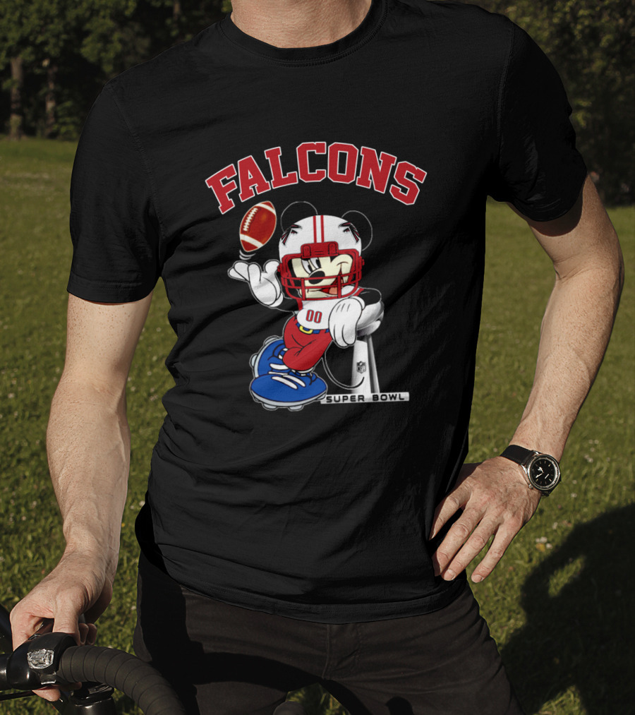 Falcons Nfl Mickey Super Bowl Football T-Shirt