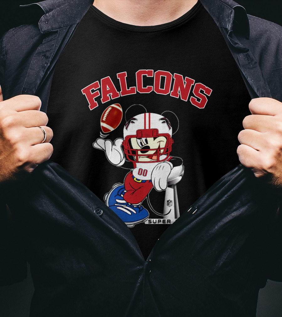Falcons Nfl Mickey Super Bowl Football T-Shirt