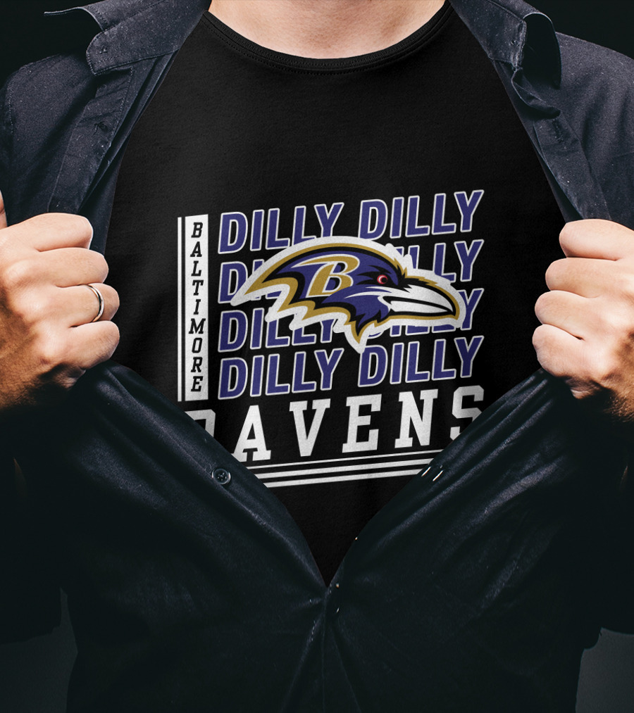 Baltimore Ravens Dilly Dilly Bud Light Nfl Team T-Shirt