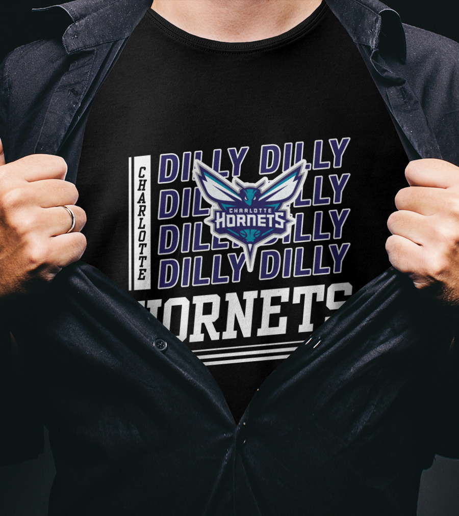 Charlotte Hornets Logo Dilly Dilly Bud Light Fan T-Shirt