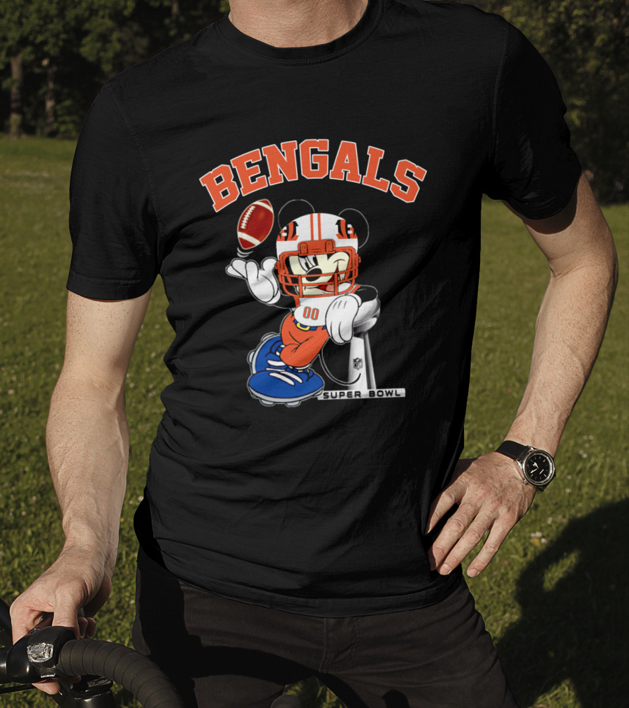 Bengals Super Bowl Nfl Mickey Football T-Shirt
