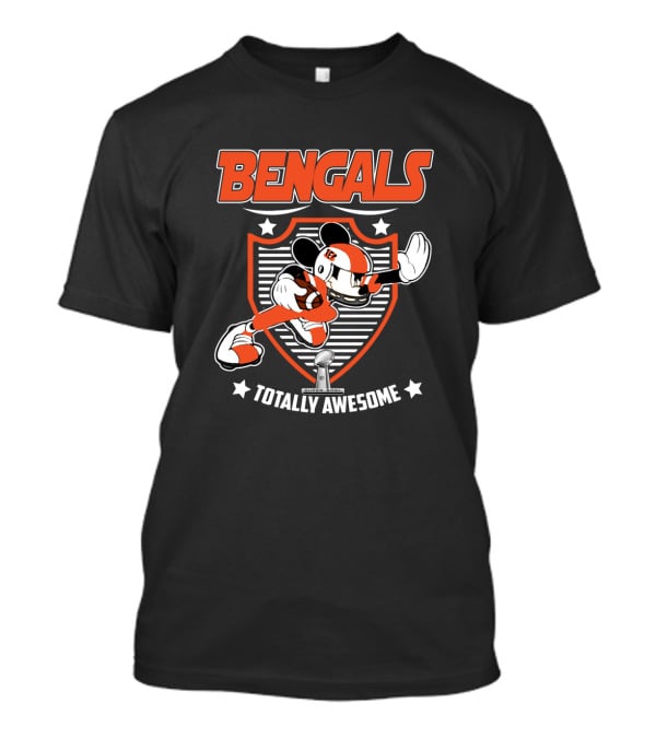 Bengals Totally Awesome Football Mouse Fans T-Shirt