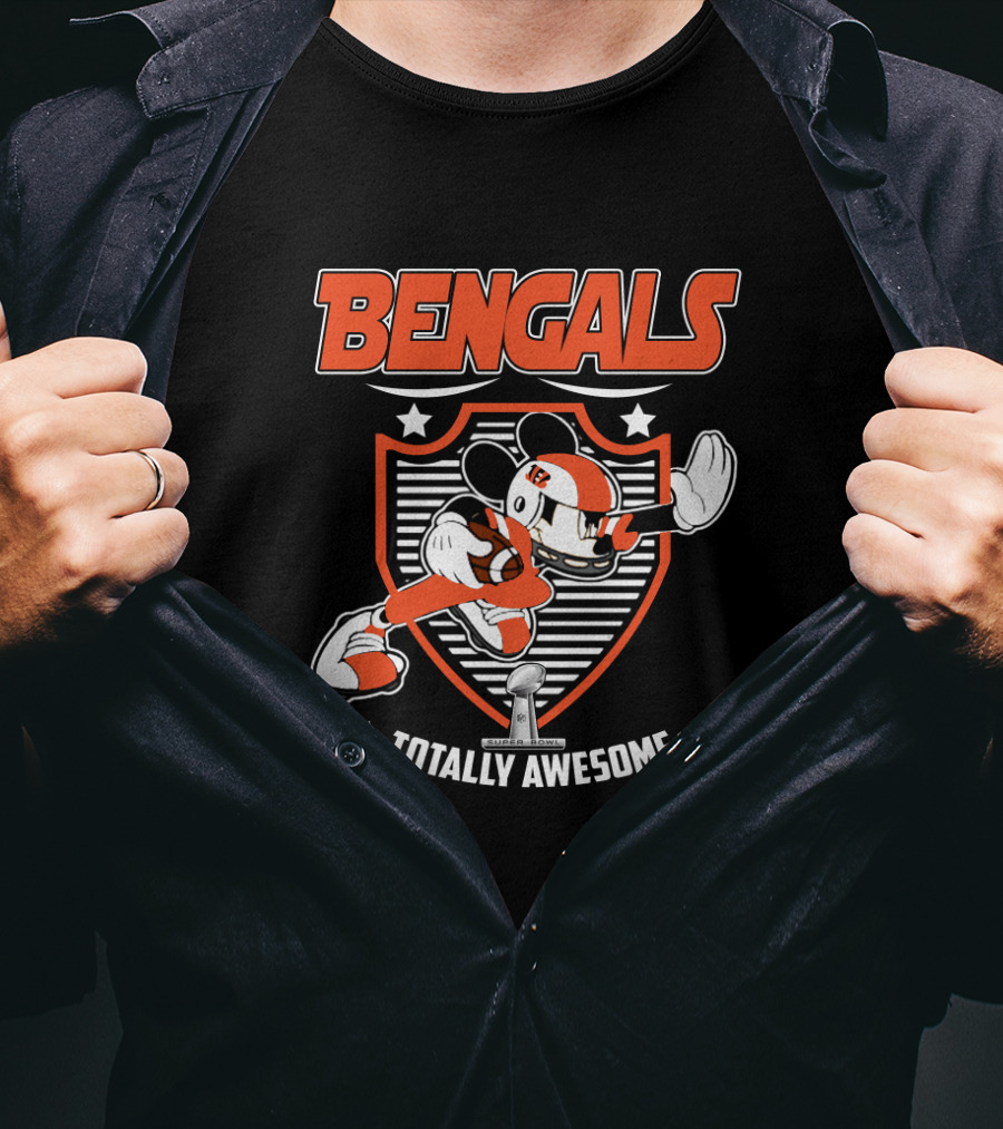 Bengals Totally Awesome Football Mouse Fans T-Shirt