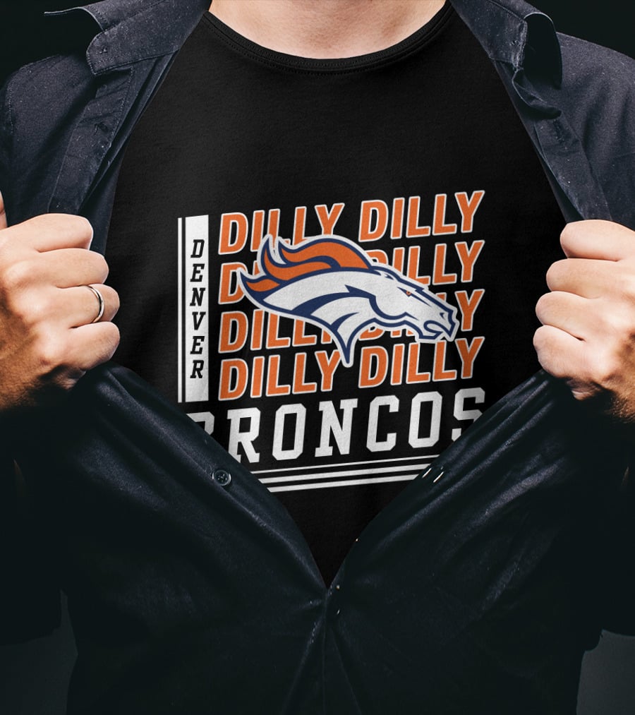 Denver Broncos Dilly Dilly Broncos Bud Light Football Team T-Shirt