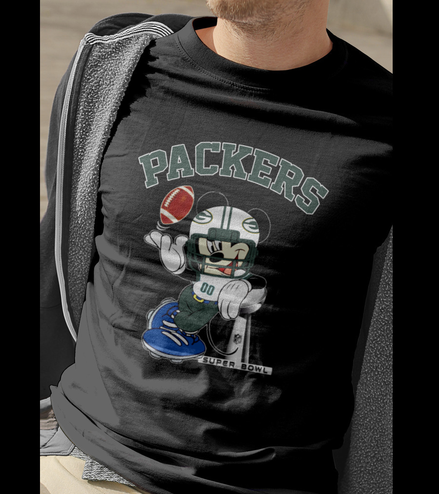 Packers Mickey Super Bowl Nfl T-Shirt