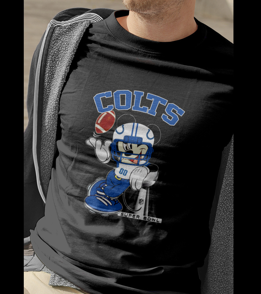 Colts Mickey Nfl Super Bowl Football Player T-Shirt