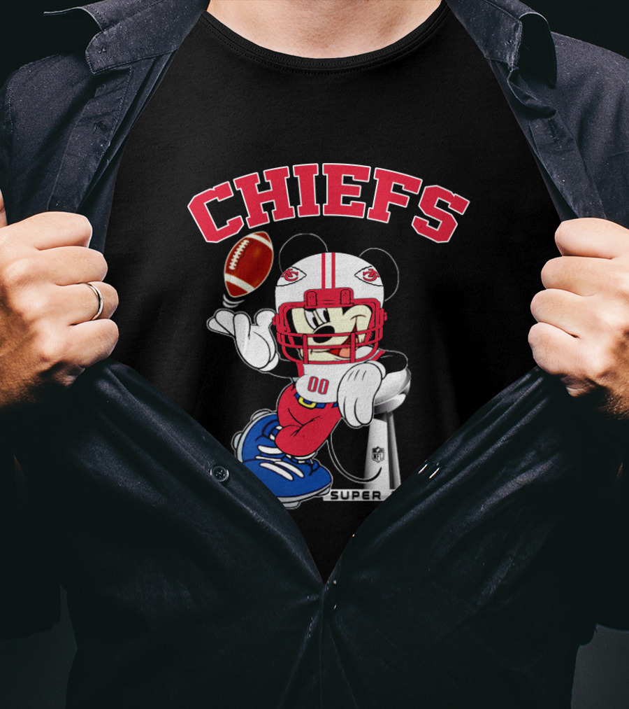Chiefs Mickey Nfl Super Bowl Kansas City T-Shirt