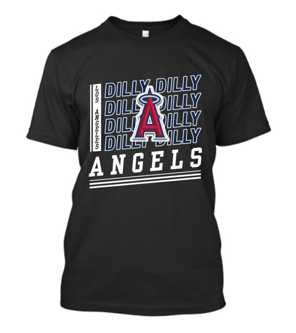 Los Angeles Angels Dilly Dilly Repeated Graphic With Team T-Shirt