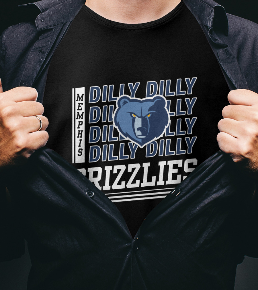 Memphis Grizzlies Dilly Dilly Bold Bear T-Shirt