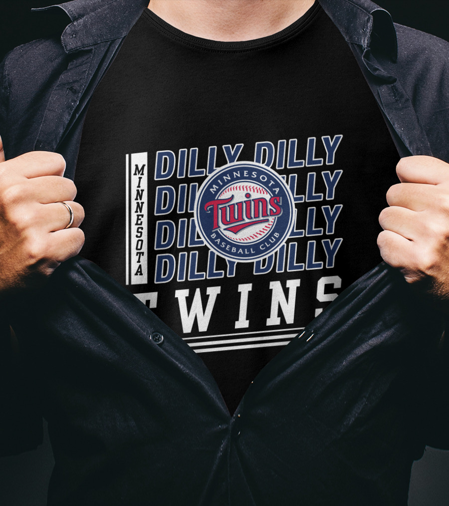 Minnesota Twins Baseball Club Dilly Dilly Repeat T-Shirt