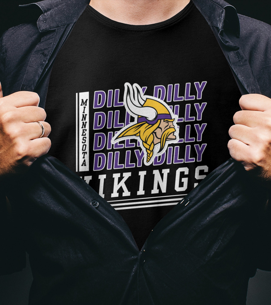 Minnesota Vikings Dilly Dilly Bud Light Fan Gear T-Shirt