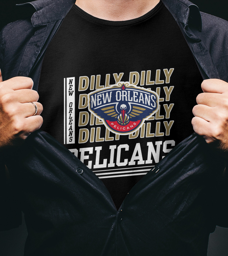 New Orleans Pelicans Dilly Dilly Bud Light Logo Nba T-Shirt