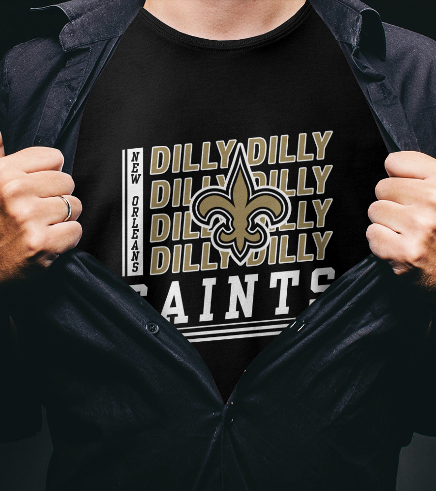New Orleans Saints Dilly Dilly Fleur-De-Lis Bud Light T-Shirt