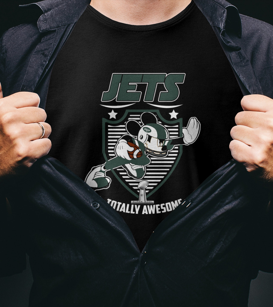 Jets Totally Awesome New York Jets Mickey Fans T-Shirt