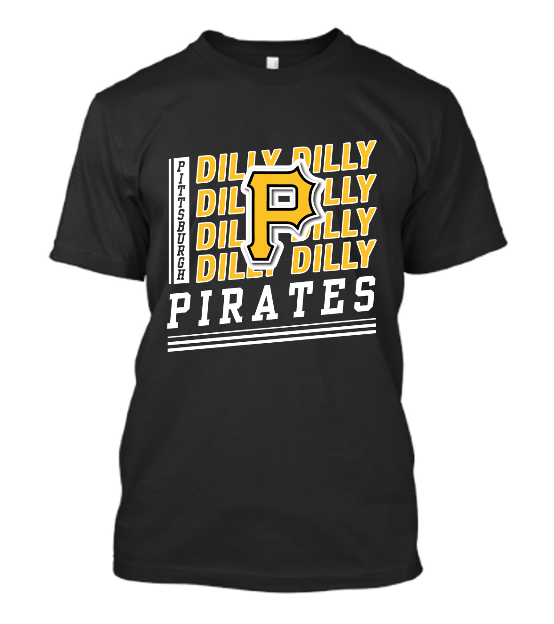 Pittsburgh Pirates Dilly Dilly P Logo Repeat T-Shirt