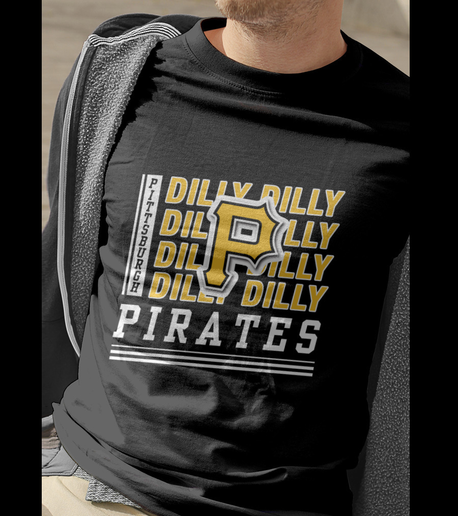 Pittsburgh Pirates Dilly Dilly P Logo Repeat T-Shirt