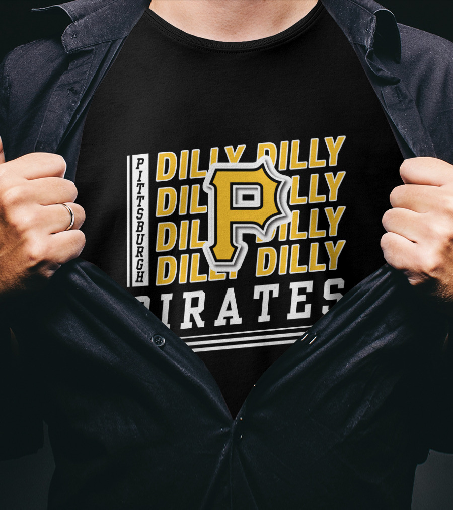 Pittsburgh Pirates Dilly Dilly P Logo Repeat T-Shirt