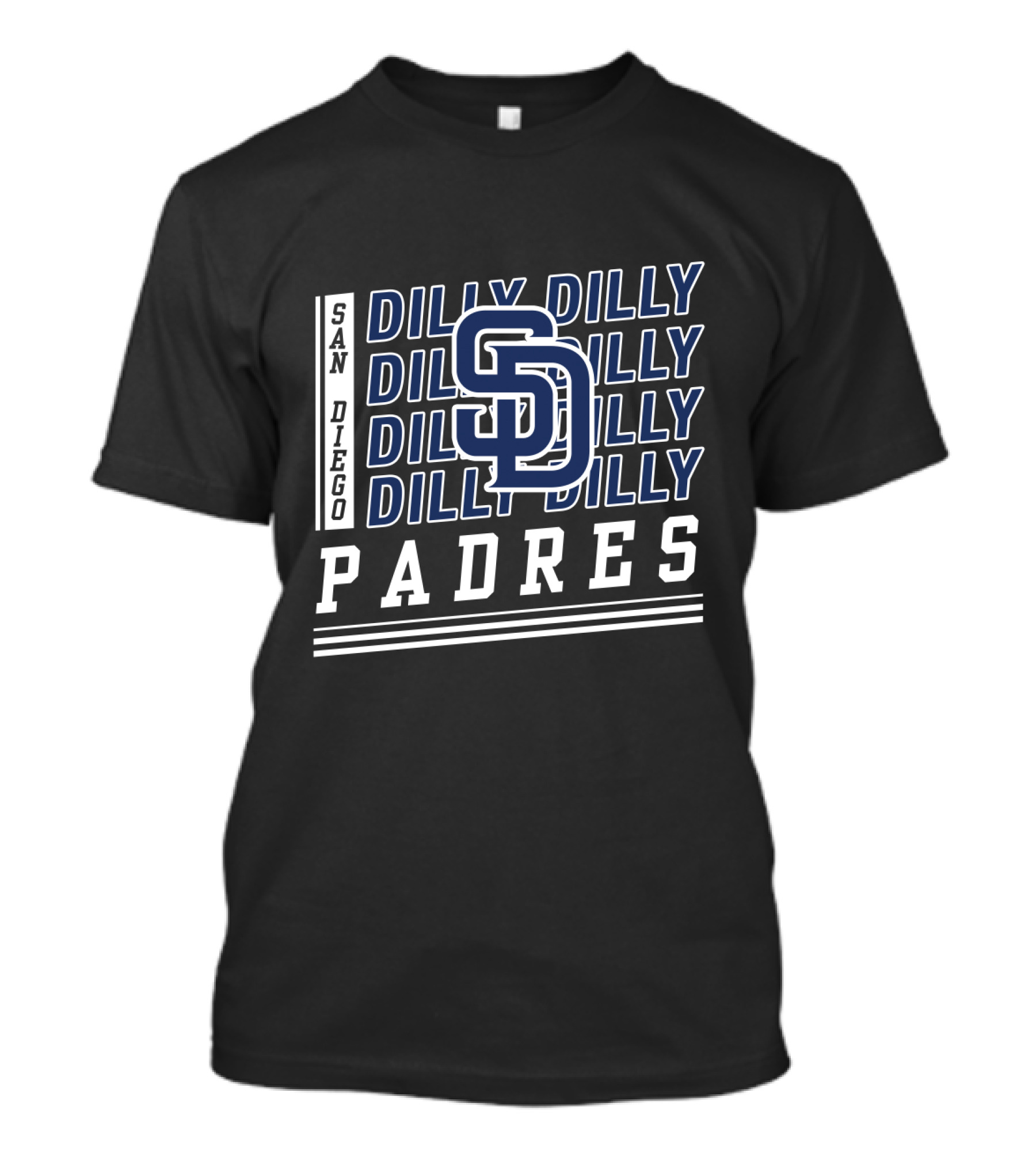 San Diego Padres Dilly Dilly SD Logo Baseball Fan T-Shirt