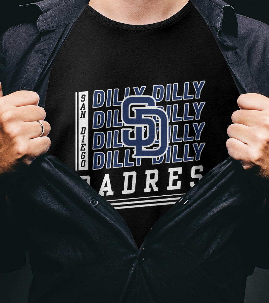 San Diego Padres Dilly Dilly SD Logo Baseball Fan T-Shirt
