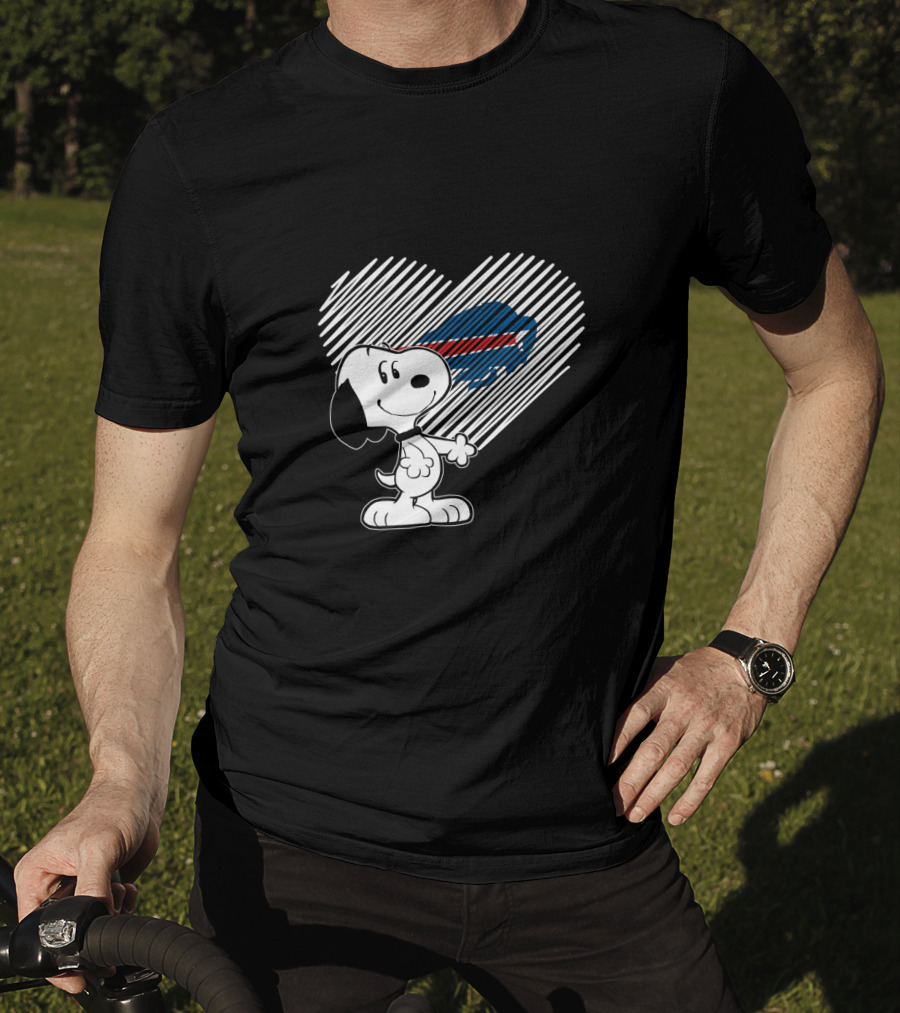 Snoopy Heart Buffalo Bills Fans T-Shirt