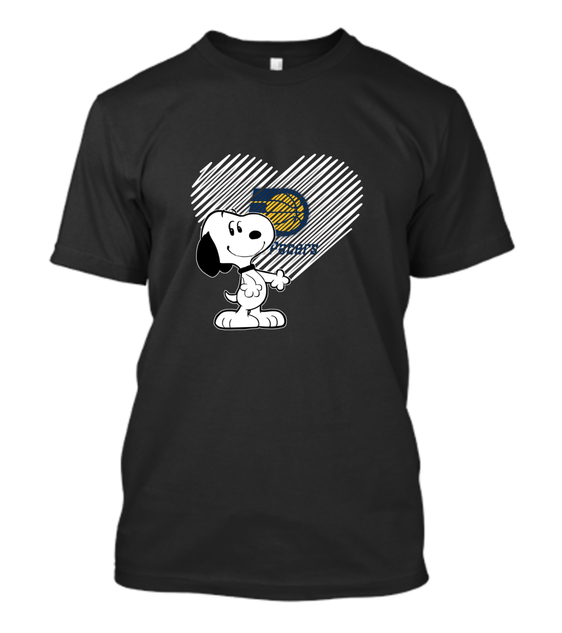 Snoopy Heart Indiana Pacers 50 Years Fans T-Shirt