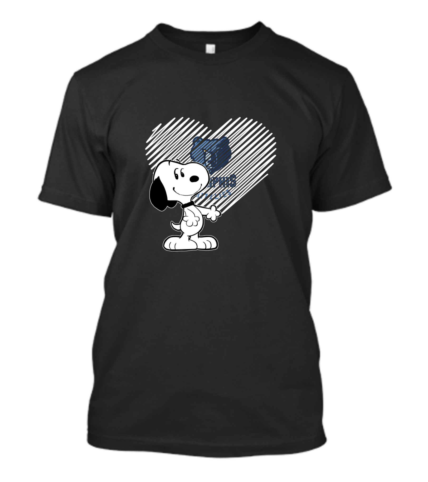 Snoopy Heart Memphis Grizzlies Fan Love T-Shirt
