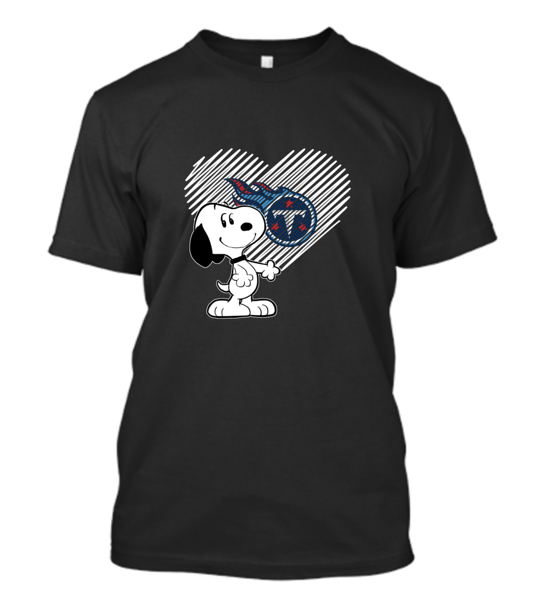 Snoopy Heart Tennessee Titans Fan Favorite T-Shirt