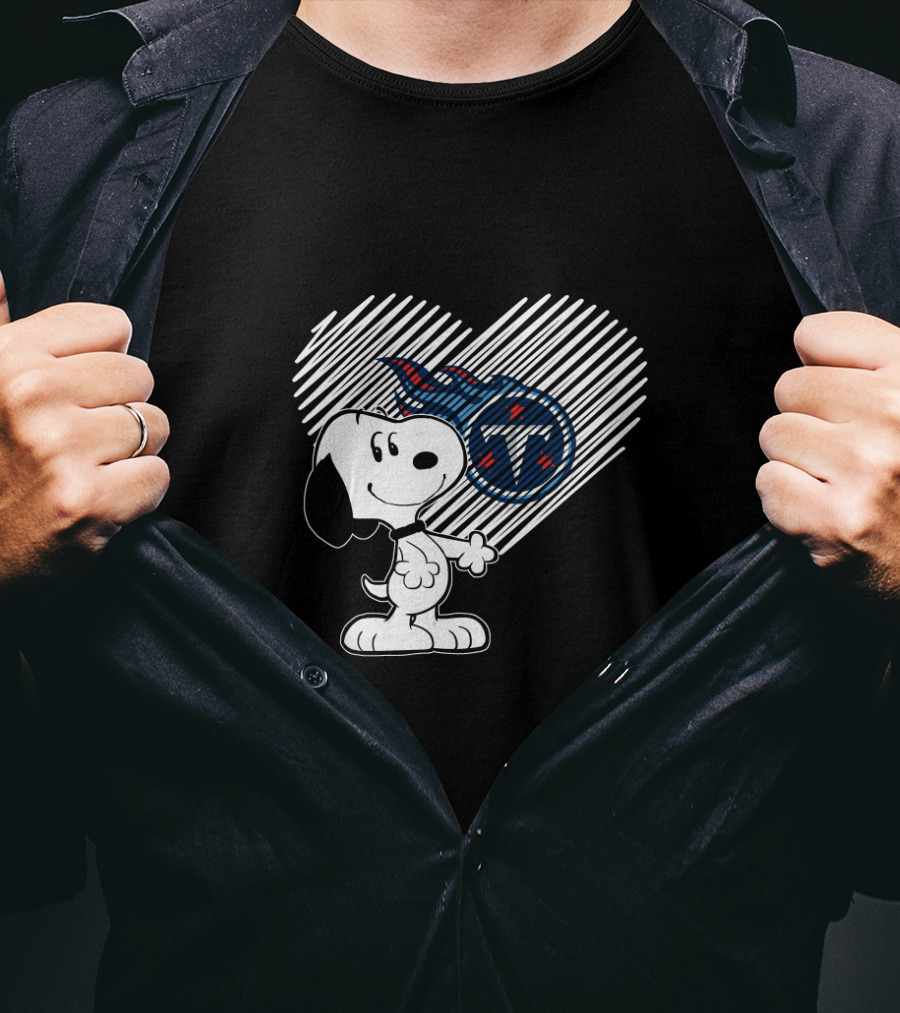 Snoopy Heart Tennessee Titans Fan Favorite T-Shirt