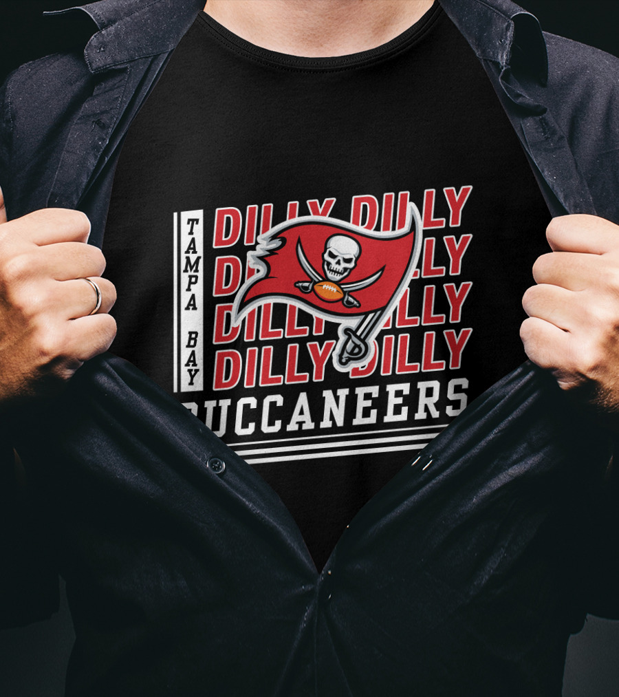 Tampa Bay Buccaneers Dilly Dilly Bud Light Football Celebration Banner T-Shirt