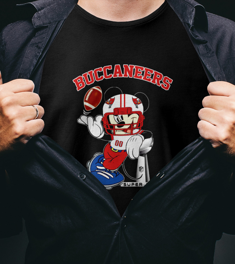 Buccaneers Mickey Super Bowl Nfl Football T-Shirt