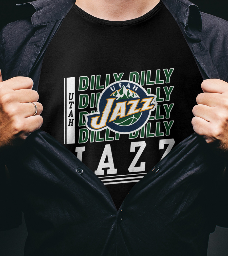 Utah Jazz Dilly Dilly Bud Light Basketball Fan T-Shirt
