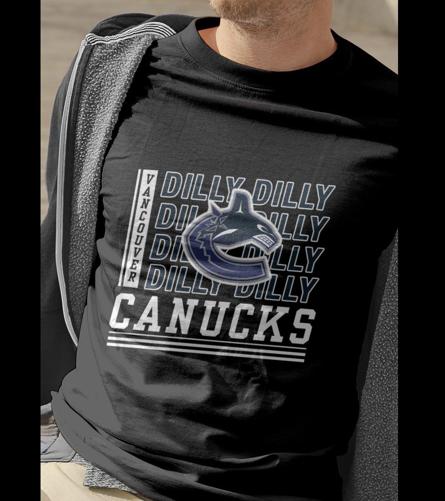 Vancouver Canucks Dilly Dilly Logo Fan Motto T-Shirt