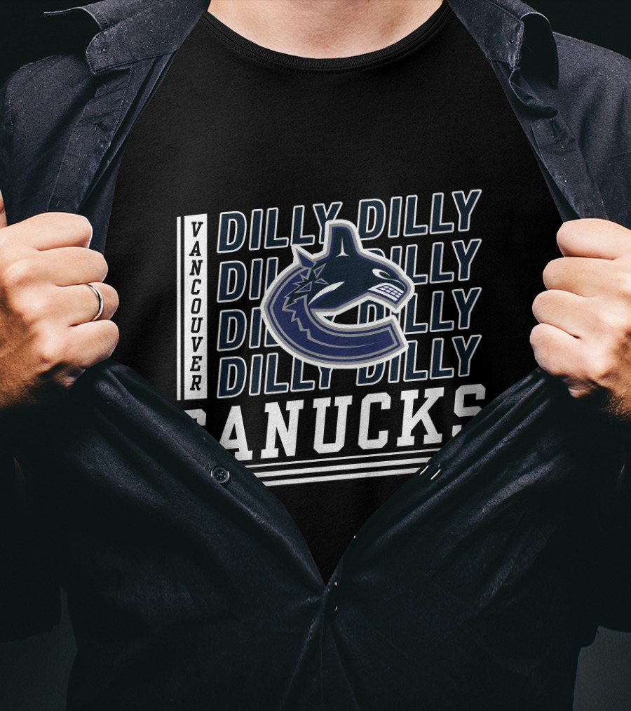 Vancouver Canucks Dilly Dilly Logo Fan Motto T-Shirt