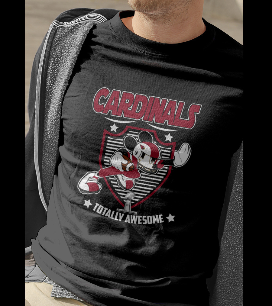 Cardinals Totally Awesome Mickey Football Stars T-Shirt