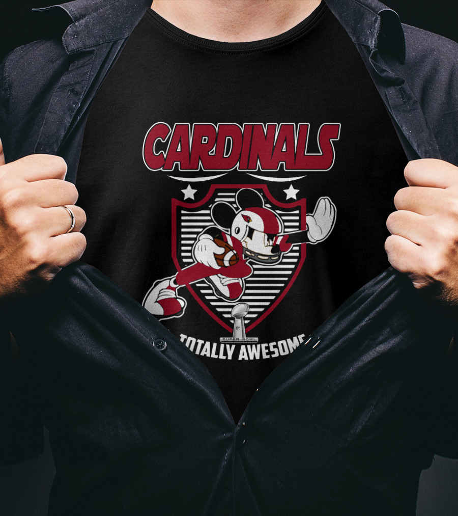 Cardinals Totally Awesome Mickey Football Stars T-Shirt