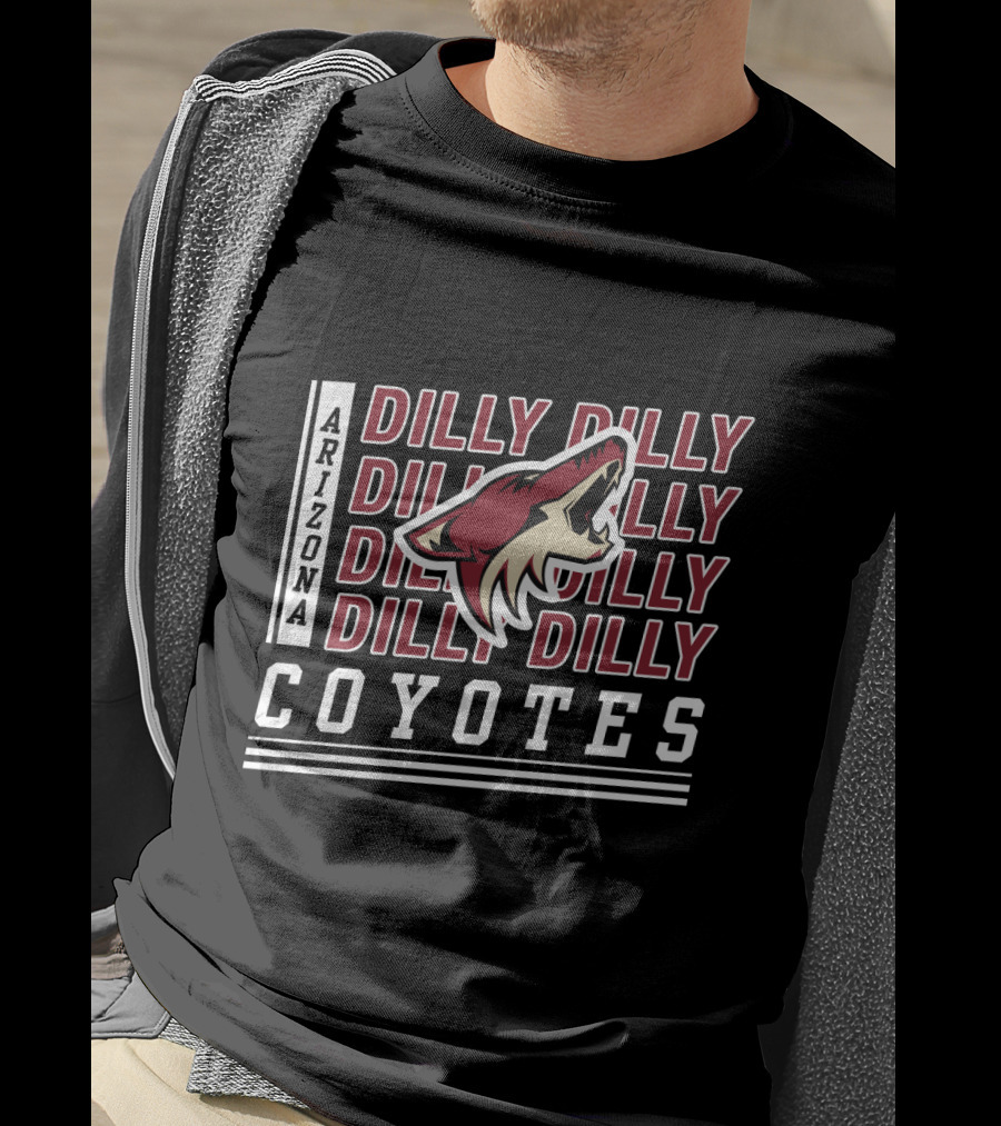 Arizona Coyotes Dilly Dilly Hockey Team Logo Fan Celebration T-Shirt