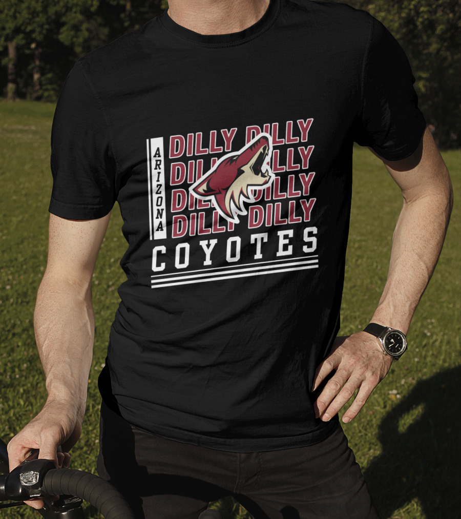 Arizona Coyotes Dilly Dilly Hockey Team Logo Fan Celebration T-Shirt