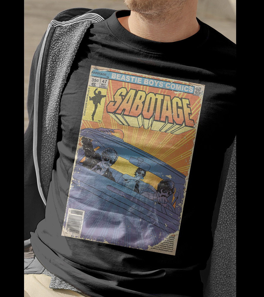 Beastie Boys Comics Sabotage 35¢ 47 Funny Ape 64B♯ Cover T-Shirt