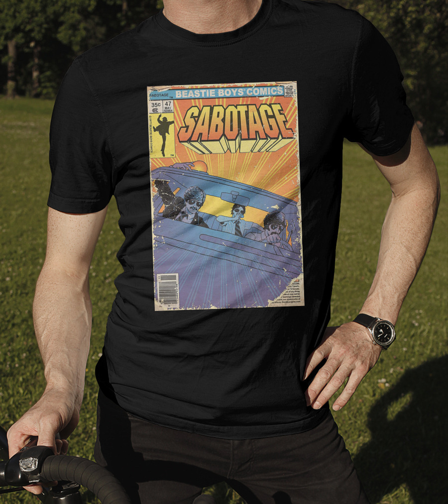 Beastie Boys Comics Sabotage 35¢ 47 Funny Ape 64B♯ Cover T-Shirt