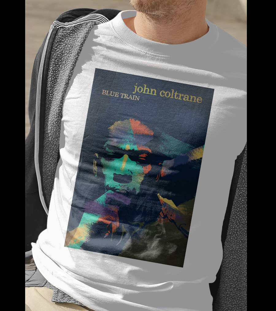 John Coltrane Blue Train Colorful Jazz Music Legend T-Shirt