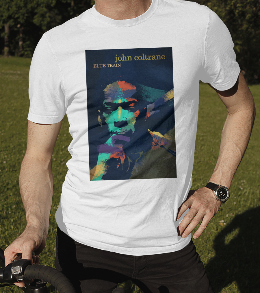John Coltrane Blue Train Colorful Jazz Music Legend T-Shirt